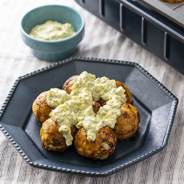 チーズとろ～り！イタリアンたこ焼き - レシピ日穀製粉株式会社