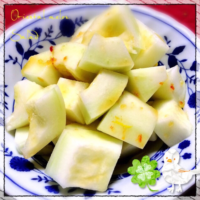 まくわうりとタコのキムチ和え