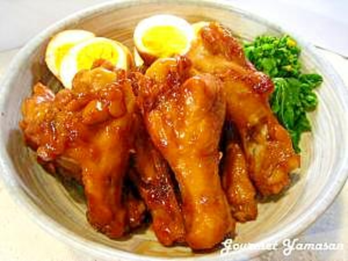 手羽先とねぎの煮物 甘辛煮 のレシピ 作り方：白ごはん.com