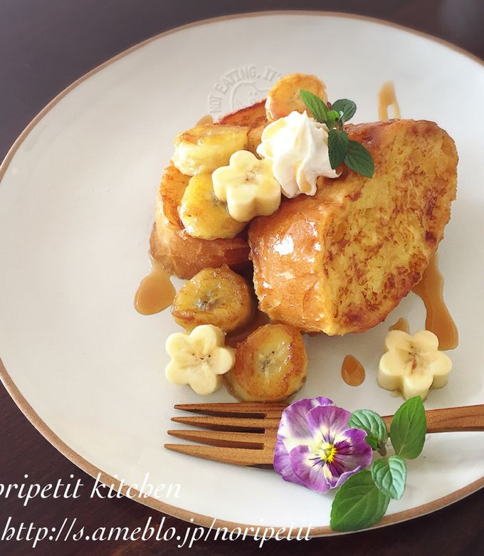 フレンチトースト＆バナナのキャラメリゼ