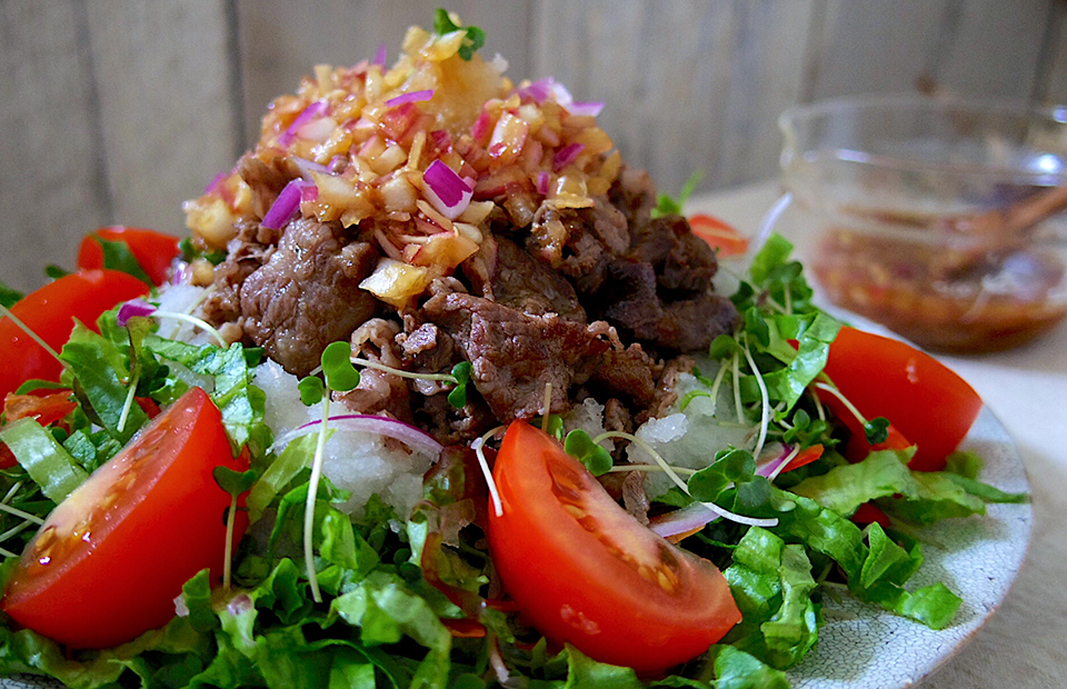 鶏肉と水菜のポン酢サラダ by 単！！クックパッド簡単おいしいみんなのレシピが392万品