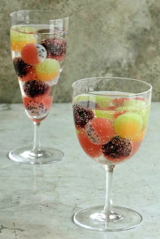 カラフル果実のゼリーボール