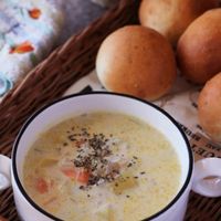 ミキサーなし☆豆乳ポタージュ レシピ・作り方 by ぶにすけ - 楽天レシピ