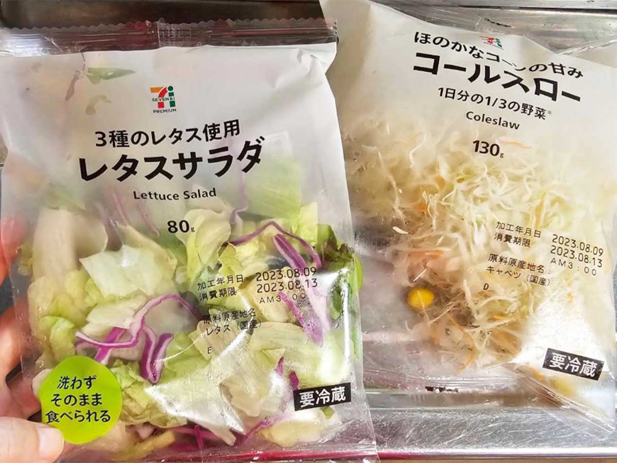 コンビニのカット野菜を使って作る「サンマーメンそば」