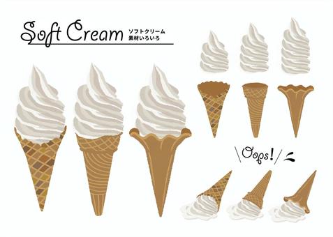 ソフトクリームの手描き風イラストのイラスト素材77341826- PIXTA