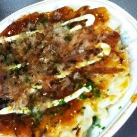 豆腐でふわふわお好み焼き