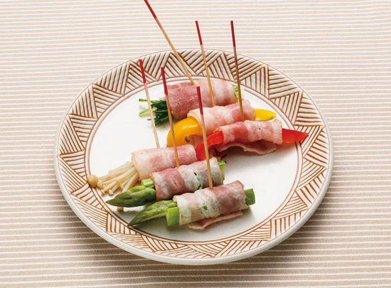 お弁当のおかずに！エノキのベーコン巻き 副菜