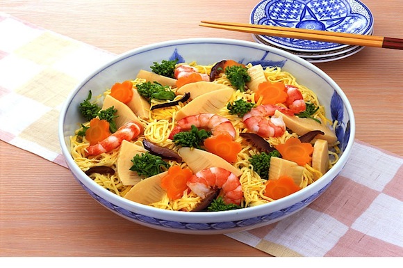 筍と蕗のちらし寿司トレモロの響きにのせて