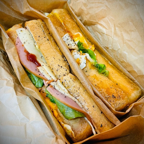 お弁当に❤ハムとチーズのミルフィーユ風