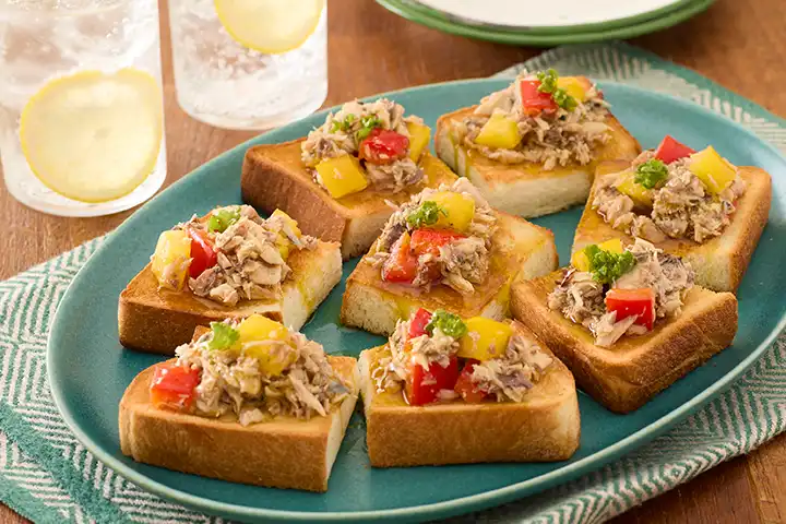 マッシュルームとブロッコリーの食パンアヒージョレシピJOYL - J-オイルミルズ