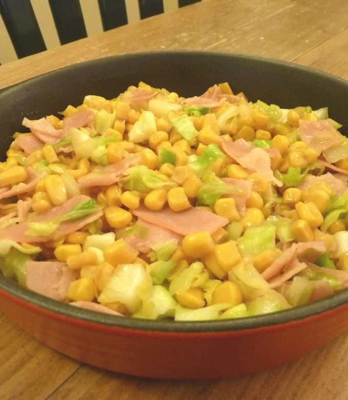コーン入りで子供も食べやすい、キャベツとツナで作るコールスローサラダ～味の決め手はだしまろ酢のみ～ 副菜・ヘルシー・簡単混ぜるだけ:Syuntaroの『食の荒野を彷徨う』