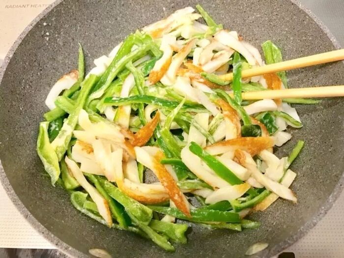 レンジで簡単 ピーマンとちくわのおかかマヨレシピサイトNadia