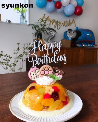 初心者向け プリン入り!いちごとバナナのドームケーキ