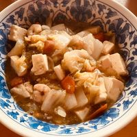 さつまいもと鶏肉の中華煮