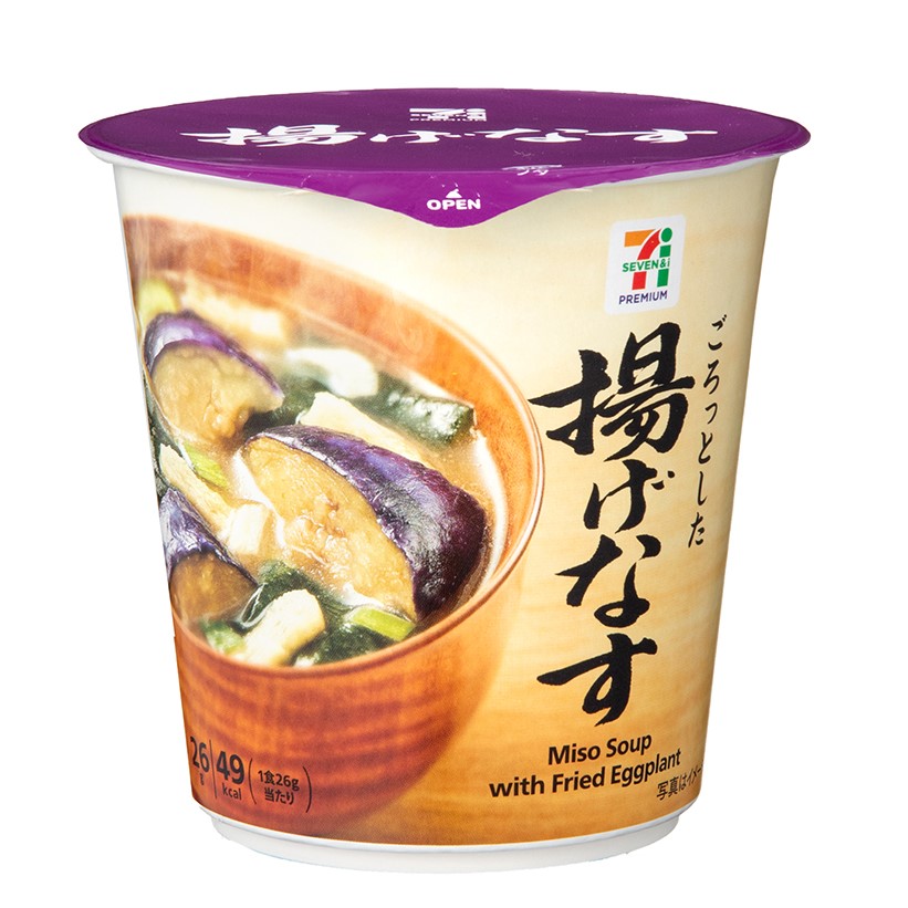 なすとみょうがの味噌汁