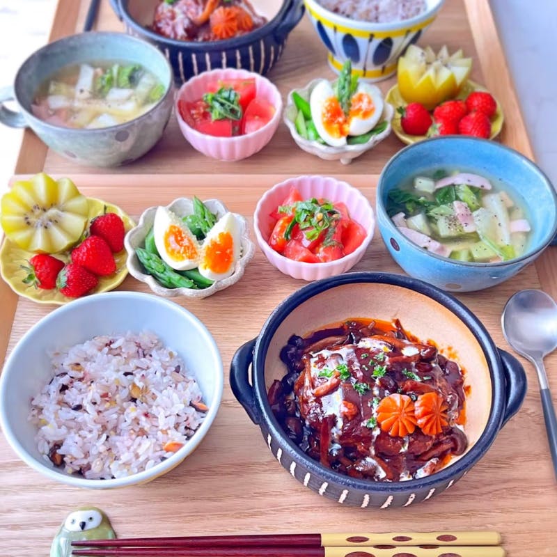 ハンバーグステーキ、子供のおかず、幼児のおかず、5歳のおかず、4歳のおかず。 幼児食の献立