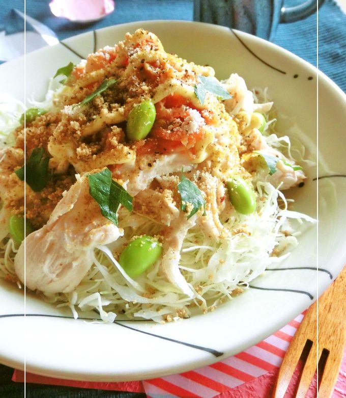 22 07 20 ささみと水菜のキムチ和えキムチレシピ