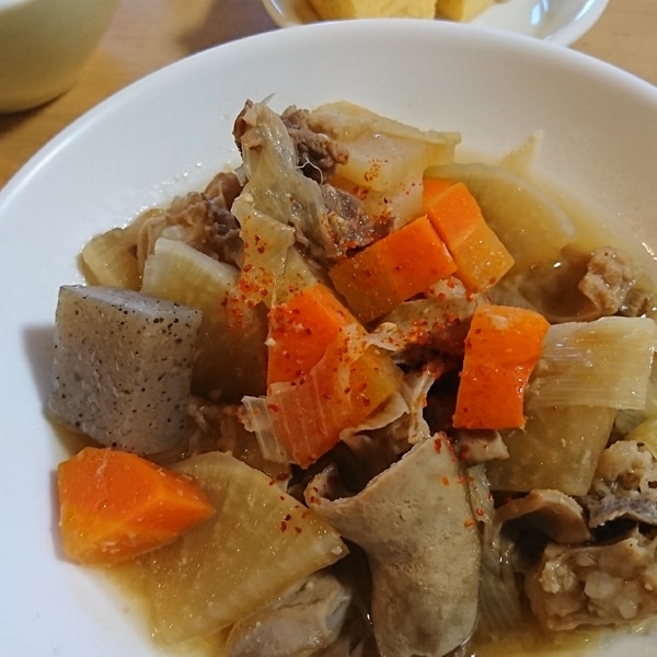 もつ煮 醤油味レシピ三菱商事ライフサイエンスの「味な話」