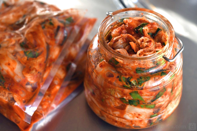 白菜の即席キムチ風