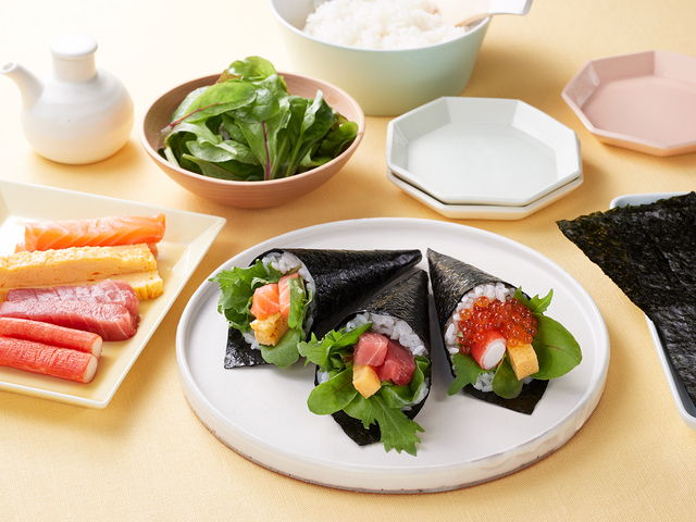 サラダ手巻き寿司
