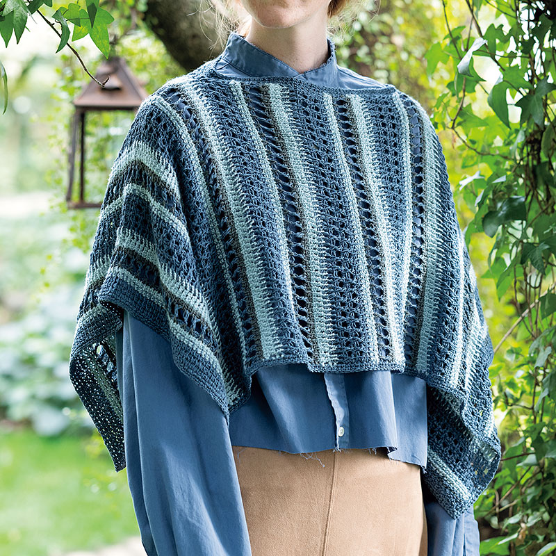 編み図 かぎ針編みのてあみポンチョ 印刷版3サイズ- かぎ針編み編み図 ATELIER *mati*minne byGMOペパボ国内最大級のハンドメイド・手作り通販サイト