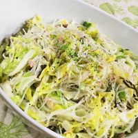 たれが絶品！豚キャベツのしょうが醤油だれ茹でるだけ