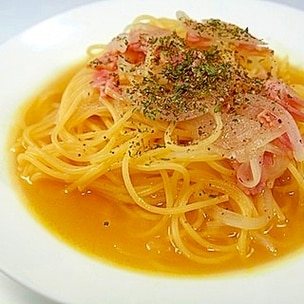 ワンパンきのこの和風スープパスタ 時短・簡単・ランチ