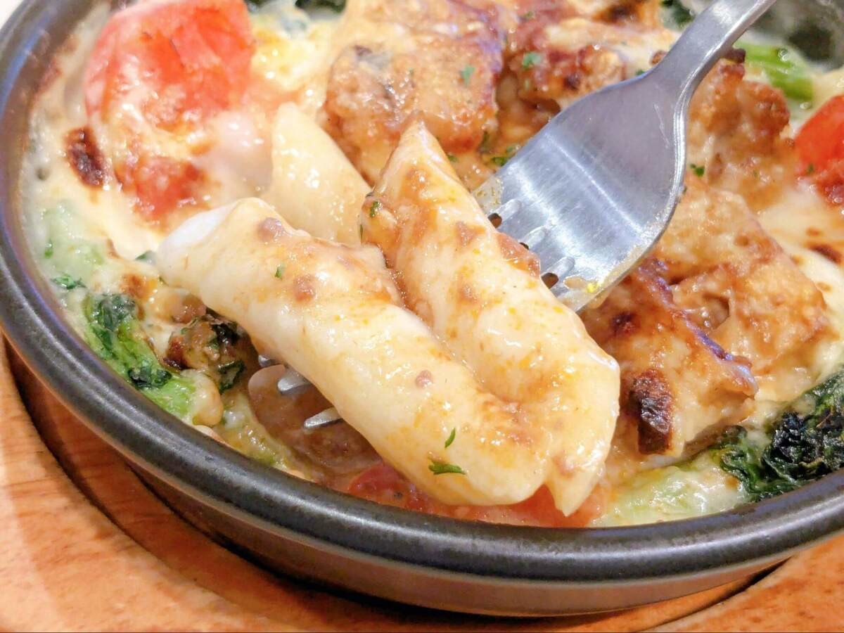 たけのことハムのグラタン