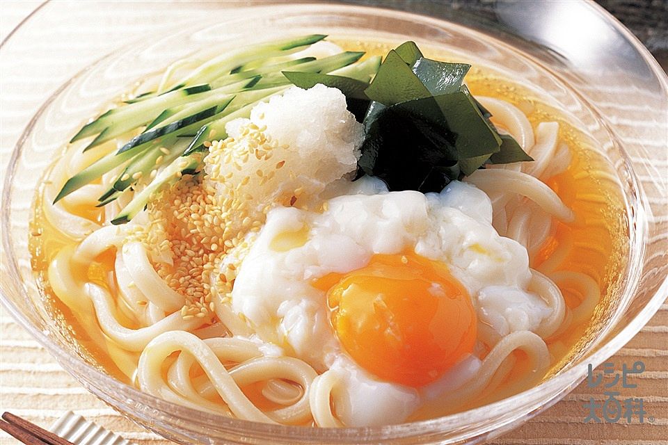 豚しゃぶと長いものぶっかけうどん