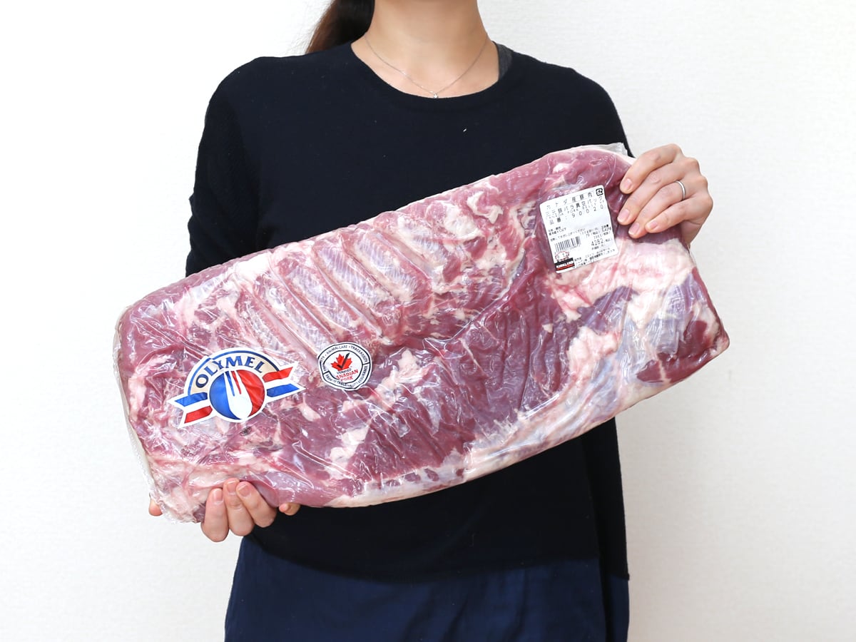コストコの巨大な豚バラ塊の切り分け方コストコ通 コストコおすすめ商品の紹介ブログ