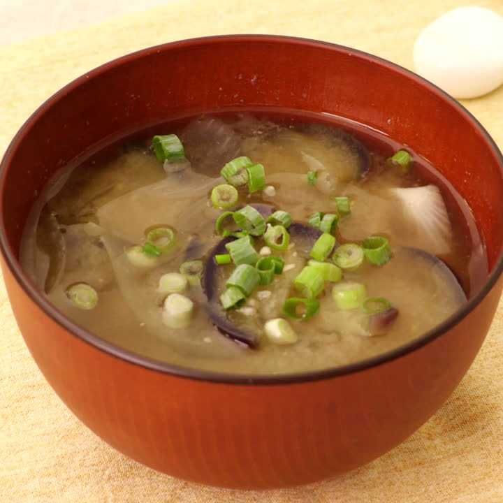 レシピ コク旨「秋ナスとちくわの味噌汁」東京ガス ウチコト