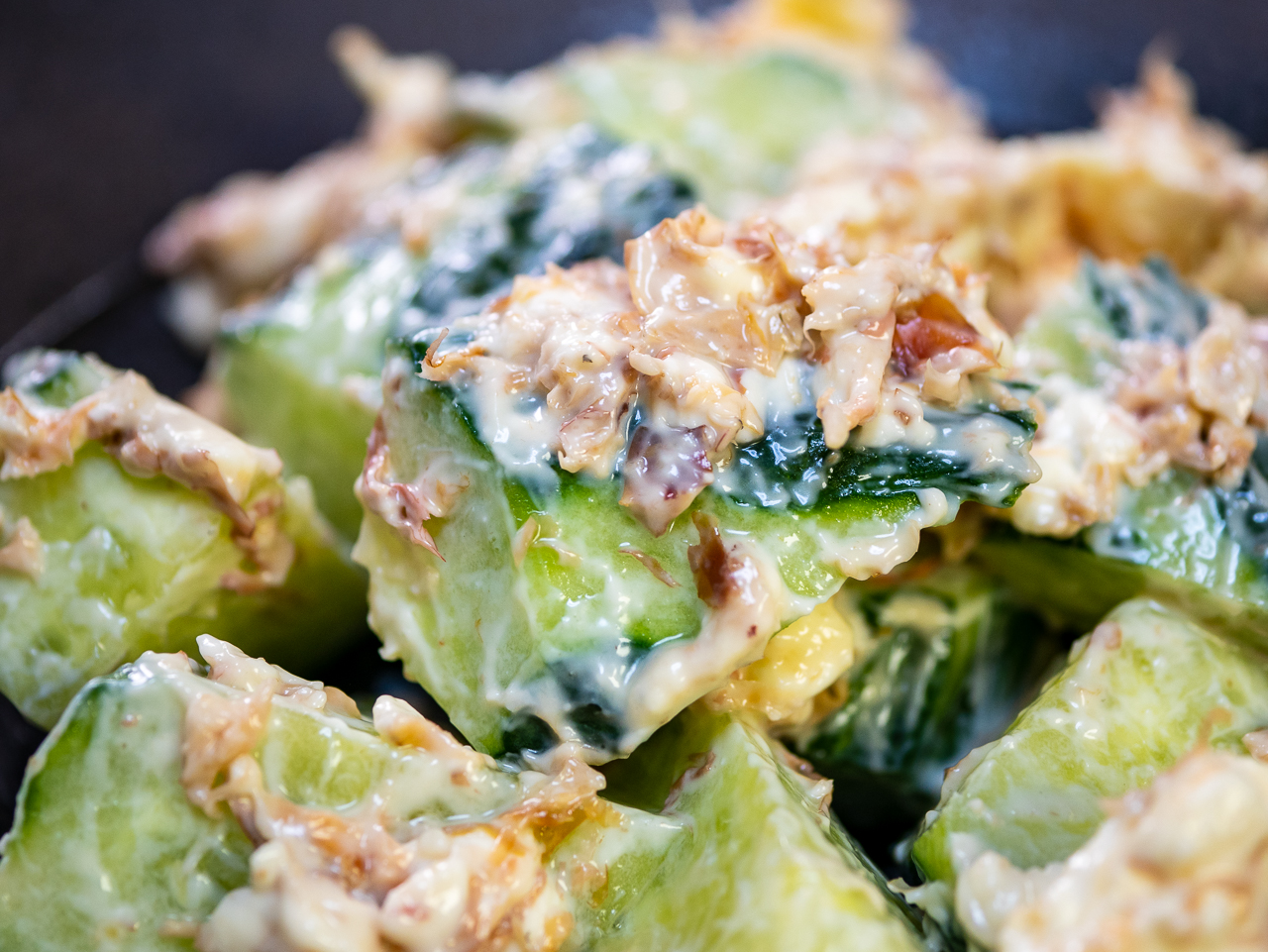 きゅうりの和風クリームチーズ和え♪SATOMIWAの☆からだが喜ぶおうちごはん