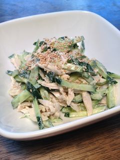 ささみときゅうりの旨辛コチュジャンだれ