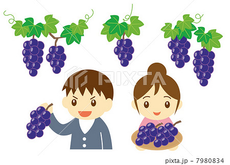 女の子のぶどう狩りイメージ_グラフィックス id 401771309_PRF画像フォーマットPSD_jp.lovepik.com