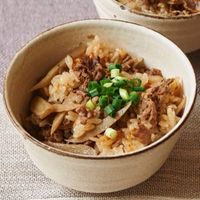 牛肉とレンコンの混ぜご飯柚子こしょう風味