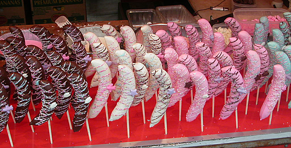 チョコバナナ 屋台 かわいいTikTok