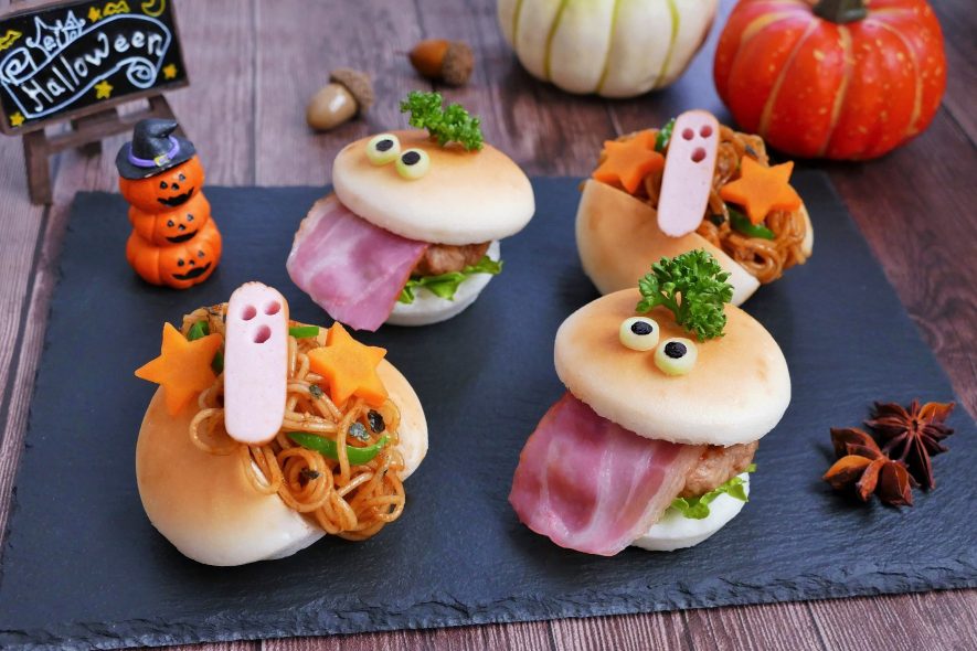 ☆ハロウィン☆市販のパンでかぼちゃのおばけパン☆ レシピ・作り方 by ももmomoうさusa - 楽天レシピ