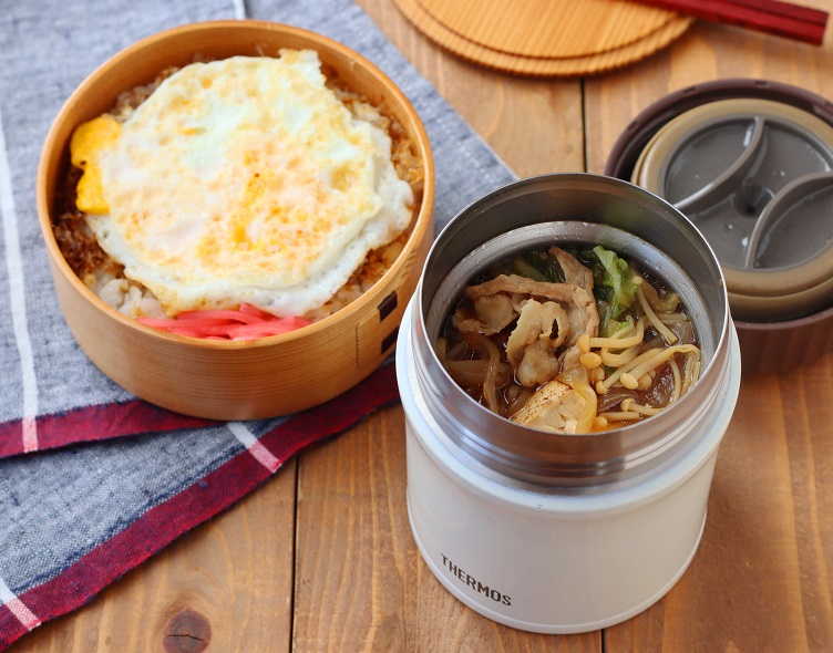 簡単スープジャー弁当 裏技小技必見！１週間スープ&おにぎらずランチセット THERMOSスープジャー 冬のお弁当 温かいお弁当