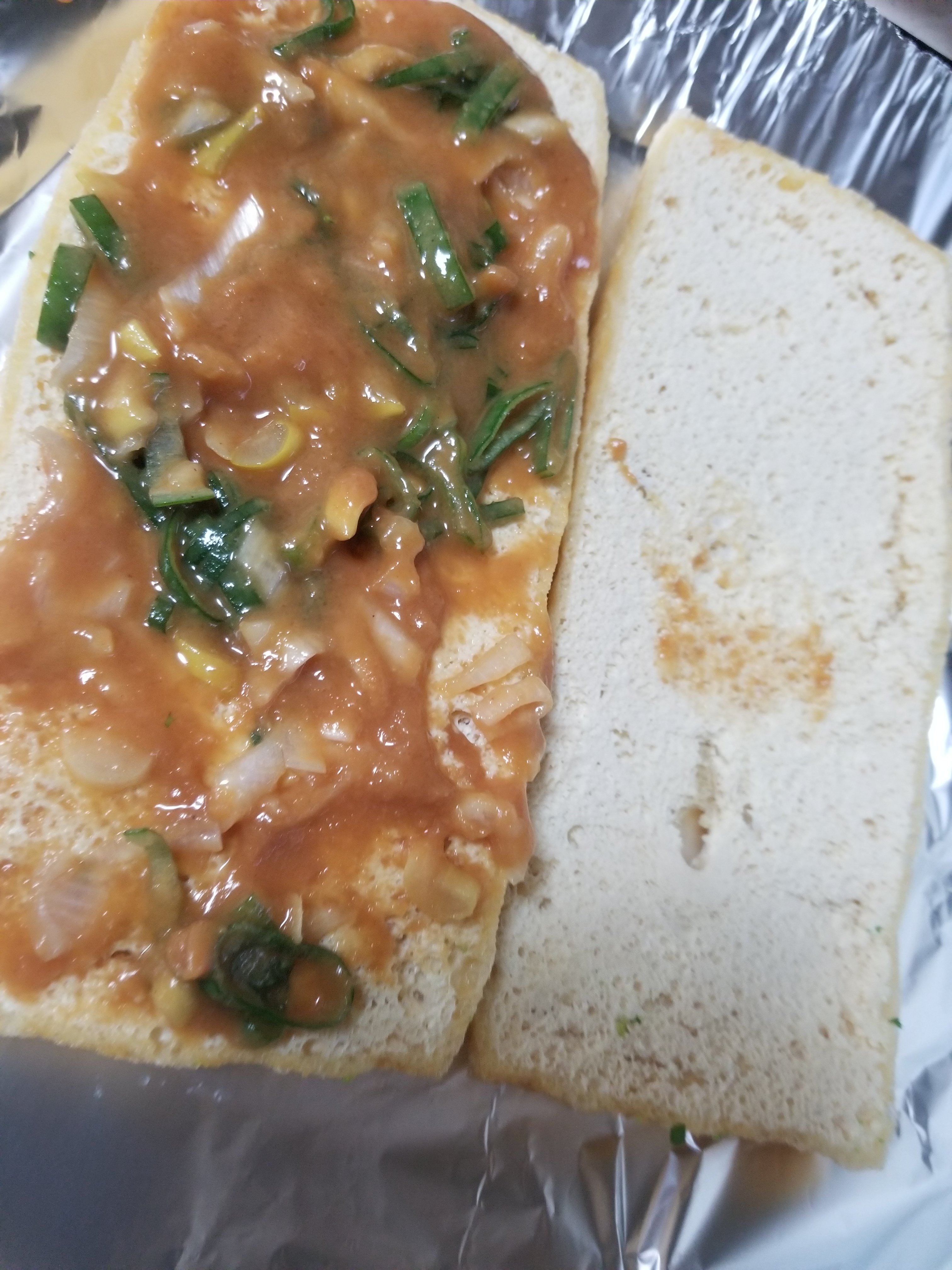 栃尾の油揚げでねぎ味噌挟み焼き