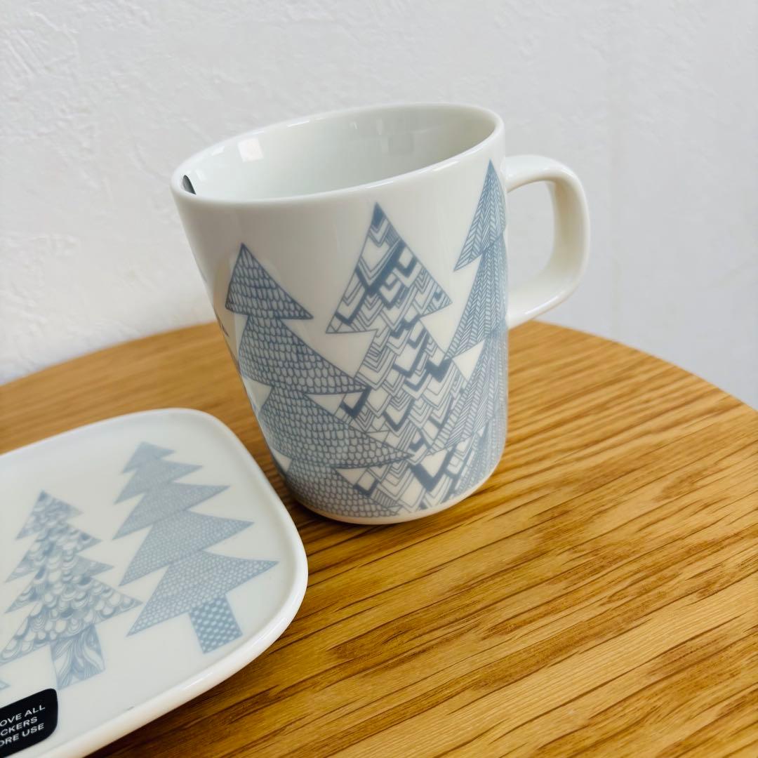 marimekko KUUSIKOSSA プレート 水色フィンランドのテキスタイルブランド - 北欧雑貨店 MUSHROOM APARTMENT