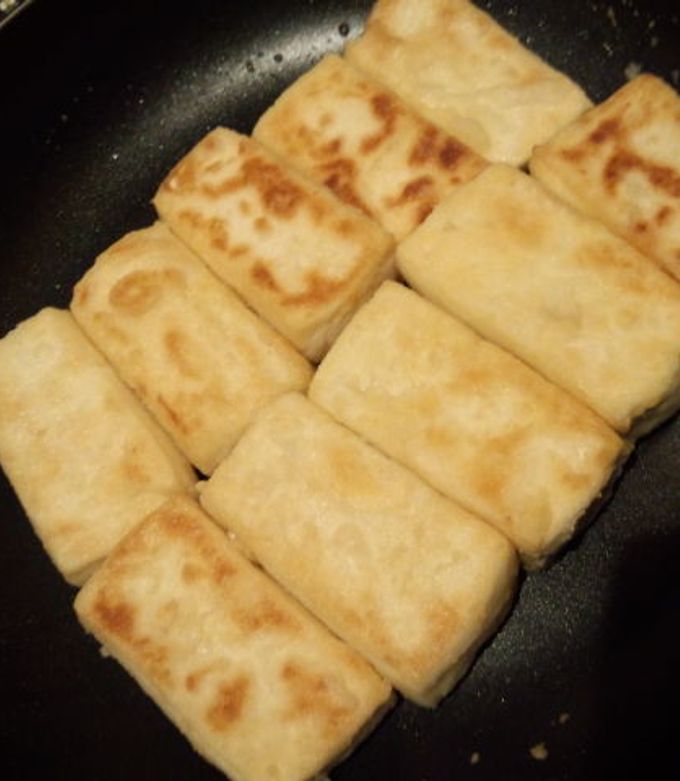フライパンで揚げ出し豆腐風