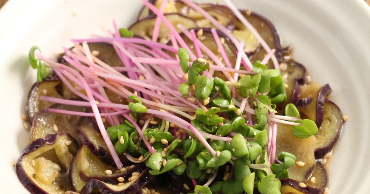 卵入りほうれん草と豚肉のポン酢炒め