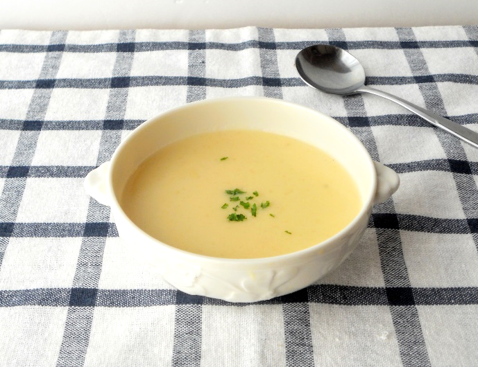 ミキサー不要！「ブロッコリーとコーンの豆乳ポタージュ」