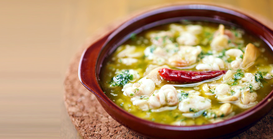 塩鱈のアヒージョ