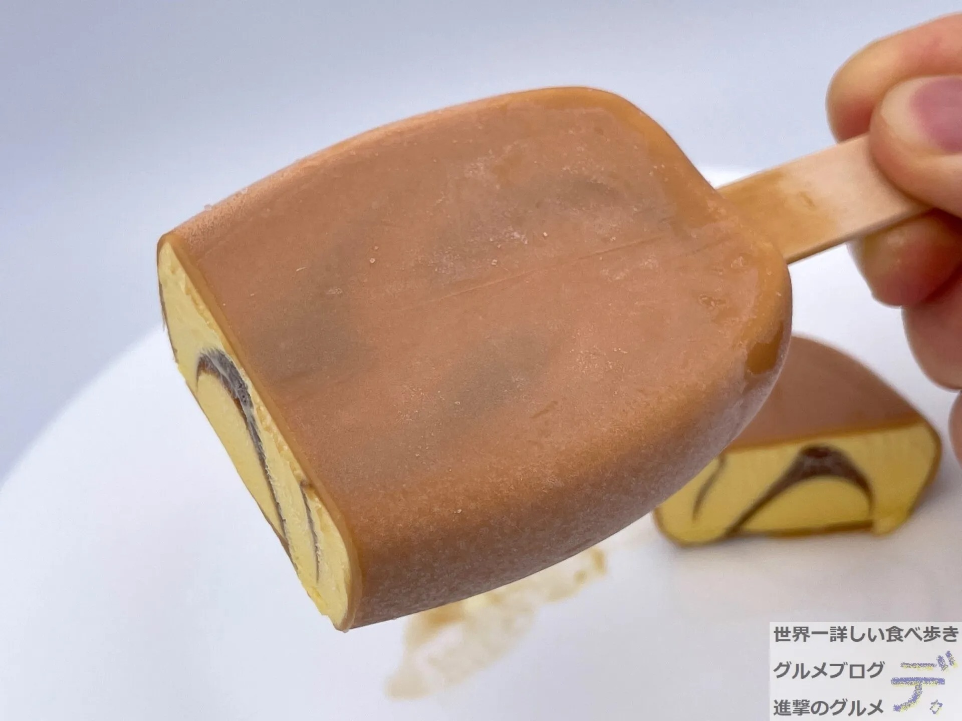 森永乳業 パルム キャラメルパンプキン – カラメルソース入り 食べてみた感想・口コミ アイスクリーム 期間限定