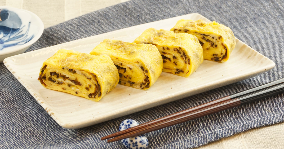 塩こんぶの卵焼き