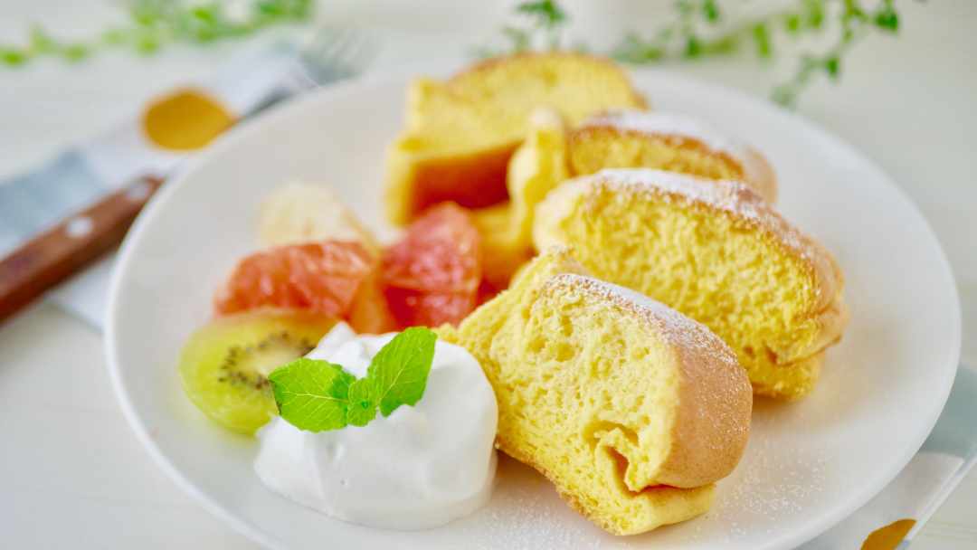 材料4つ フライパンで作る！バナナケーキ作り方！syun cooking