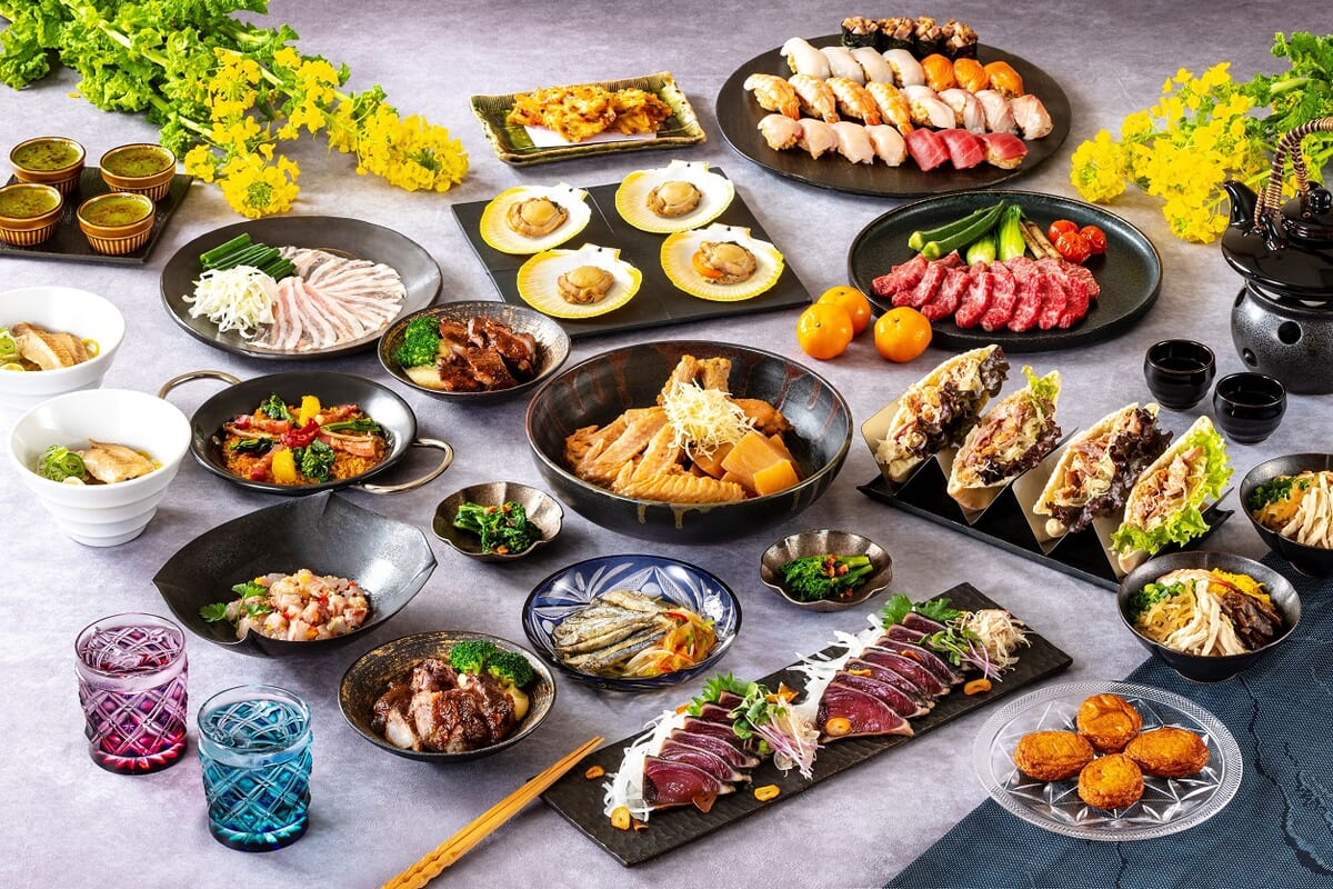 九州地方と名物セットのイラスト素材62072894- PIXTA