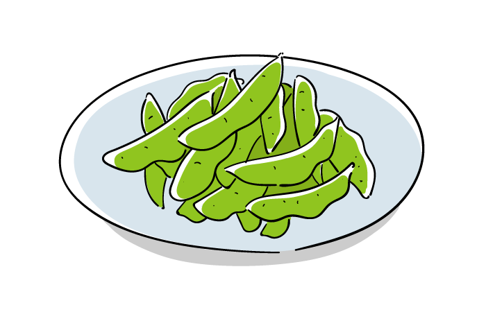 枝豆のポタージュスープの無料イラストイラストセンタ