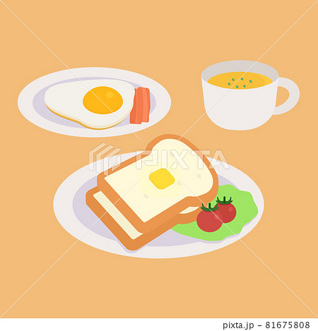 日々のイラスト: 朝ごはんのイラスト